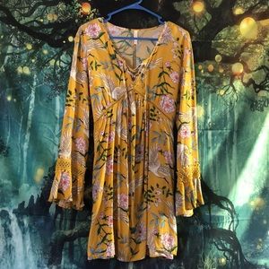 Xhilaration Short, Yellow, Flowy dress.
